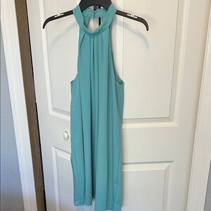Teal Halter Dress